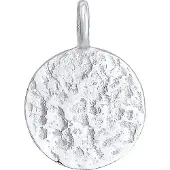 Elli Anhänger Plättchen Disc Organic Struktur 925 Silber Elli Silber