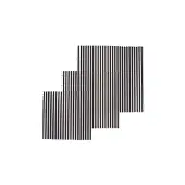 Nuts Innovations Bienenwachstuch 3er Set Streifen schwarz/weiß