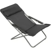 Lafuma Transabed Liegestuhl verstellbar Stahl/BeComfort Dunkelgrau LFM2829.8902