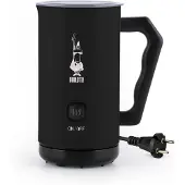 Bialetti MKF02, Automatischer Milchaufschäumer/-wärmer, Schwarz, 150 ml, 0,3 l, AC