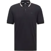 BOSS Slim-Fit Poloshirt aus Baumwolle mit gestreiftem Kragen Grösse XL