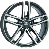 Alutec 16 Zoll Alufelge Ikenu 16"x6.5" 4x100 PCD ET40 63.30mm Felge Graphit Frontpoliert