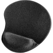 Hama Mauspad hama Ergonomic Mini, gepolsterte Handballenauflage, L 200 x B 230 x H 21 mm, PU-Memoryschaum, schwarz