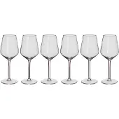 Alpina Weingläser Weißwein Set 6 Teilig - Weinglas 37cl - Spülmaschinenfest - Glas