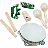 Bino notenset Junior Holz grün/natur 8-teilig
