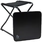 Bo Camp - Hocker + Ablage - klappbar - Schwarz