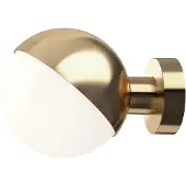 Louis Poulsen VL Studio Wandleuchte Ø150 Hardwired Brass - , VL Studio, dimmbar, Gold / Messing, für Flurbereich, Glas, Design