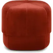 Normann Copenhagen Circus Hocker, rostfarben, Breite 46cm - , Braun / Rost, Stoff / Textil