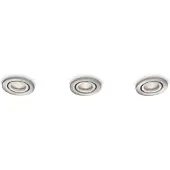 Philips myBathroom 599011716, Einbaustrahler, GU4, 3 Glühbirne(n), Halogen, 3000 K, Chrom