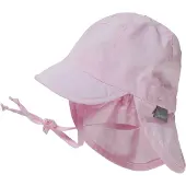 Sterntaler Schirmmütze mit Nackenschutz uni in rose | Gr.: 49 cm