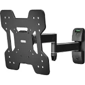 Hama 118053, 75 x 75 mm, 200 x 200 mm, -15 - 15°, 6°, Aluminium, Kunststoff, Chrom, Schwarz