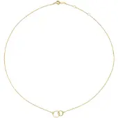 Jackie Gold Halskette - Jackie Double Circle Necklace - Gr. unisize - in Gold - für Damen
