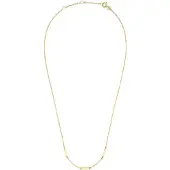 Jackie Gold Triple Bar Halskette aus 14 Karat Gelbgold