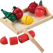 Happy People holzspielzeug Lebensmittel Gemüse und Obst 8-teilig