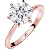 Elli Ring Verlobungsring Kristalle 925 Silber Elli Rosegold