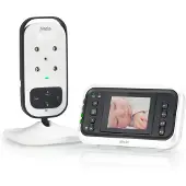 Alecto DVM-75 - Babyphone mit Kamera und 2.4"-Farbdisplay, Weiß/Anthrazit