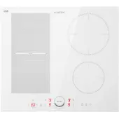 Klarstein Delicatessa 60 Hybrid Induktionskochfeld - Induktionskochfeld mit 4 Platten, Einbau-Induktionskochfeld mit Touch-Display, Digitalanzeige und Timer-Funktion, Schnelles Aufheizen, 7000 Watt