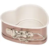 Patisse Herzförmiger Mini 12 cm Stahl kupfer/beige