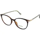 Polaroid PLD D459/G Damen-Brille inkl. Gläser Vollrand Cat Eye Kunststoff-Gestell 52/17/145, braun