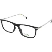 Polaroid PLD D458/G Herren-Brille inkl. Gläser Vollrand Quadratisch Kunststoff-Gestell 54/17/145, schwarz