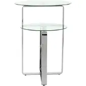 InStyle Look by Kayoom | Beistelltisch Katris durchsichtig Glas 60x60x46 cm | NADUVI