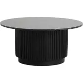Nordal Couchtisch ERIE Ø90cm aus Marmor - Schwarz