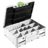 Festool Systainer T-LOC SORT-SYS3 M 137, Aufbewahrungsbox, Schwarz, Grün, Weiß, Rechteckig, Kunststoff, Einfarbig, Bohrer