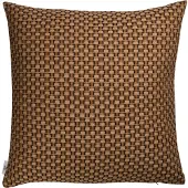 Røros Tweed - Isak Kissen, 60 x 60 cm, gelb / braun