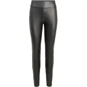 Vila Hose aus Kunstleder Barb 14074751 Schwarz Slim Fit