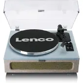 Lenco LS-440 Bluetooth Plattenspieler mit Lautsprechern blau