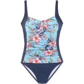 LASCANA Badeanzug "Malia" mit tropischem Print und Shaping-Effekt