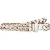 Vanzetti Gürtel Braided Women's Belt W105 Silver Metallic
