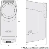 ABUS Bluetooth-Türschlossantrieb HomeTec Pro CFA3100 schwarz
