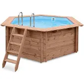 Interline Holzpool Bali Ø 440 cm, 136 cm hoch