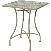 Trendline Metall/Mosaik Tisch Farbe: braun 58x58x72cm Modell Bistro für den Außenbereich