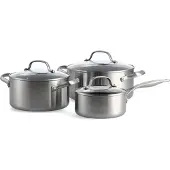 Greenpan Geneva 3tlg. Topf-Set 16cm+20cm+24cm alle Herdarten Edelstahl