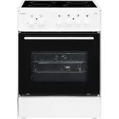 Exquisit ECM 6-4 Elektro-Standherd | Glaskeramik | Ober- / Unterhitze | Grill | Umluft | Weiß