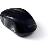 Verbatim Wireless Mouse GO NANO - Maus - optisch - kabellos - RF - kabelloser Empfänger (USB), Farbe: Schwarz