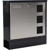 Rottner Briefkasten Design Mailbo x schwarz