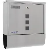 Rottner Briefkasten »Costa Inox«, 33.5x30.5x10 cm