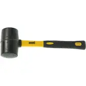 Umefa Gummihammer - schwarz - stabiler Kunststoffgriff - 29 cm - 615 Gramm