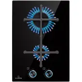Klarstein Gaskocher 2-Flammig, 4000W Einbau-Gaskocher für Innenbereich, Edelstahl-Gaskocher für Wohnmobil, 2-Flammiger Gaskocher, Zwei Brenner Gasherde, Moderner Einbau Gasherd, Gas Herd
