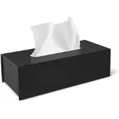 Zack Taschentuchbox Puro Rechteckig Schwarz 25cm