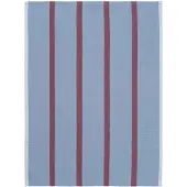 Ferm Living Geschirrtuch Hale Faded Blue/Burgundy - 70 x 50 cm