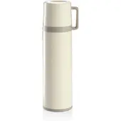 Tescoma Isolierflasche und Tasse CONSTANT CREAM 0.3 l, Edelstahl in weiß | Gr.: 0,7 L