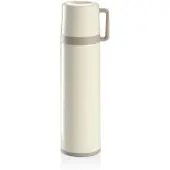 Tescoma Isolierflasche und Tasse CONSTANT CREAM 0.3 l, Edelstahl in weiß | Gr.: 500ml