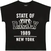DKNY T-Shirt D35S01 M Schwarz Relaxed Fit