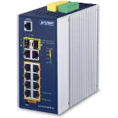 Planet IGS-5225-8P2T2S, Managed, L2+, Gigabit Ethernet (10/100/1000), Vollduplex, Power over Ethernet (PoE), Wandmontage