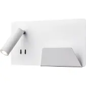 SLV 1003458 SOMNILA SPOT, Indoor LED Wandaufbauleuchte 3000 K weiß Version rechts inkl. USB Anschluss