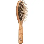 Kostkamm Holzbürste - gerade Holznoppe oval
